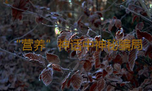 “营养”神话中神秘骗局