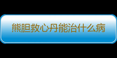 熊胆救心丹能治什么病