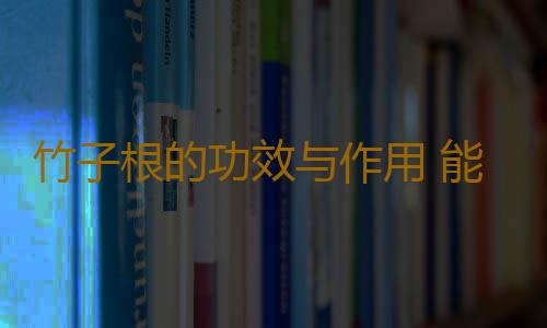 竹子根的功效与作用 能让人体自身免疫力明显提高