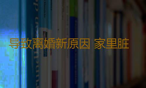 导致离婚新原因 家里脏乱会影响幸福指数